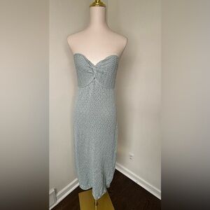H&M Strapless Light Gray Knit Dress